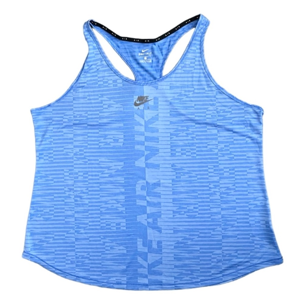 NIKE 1X Blue Dri-Fit Air Running Tank Top